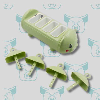 Pig Ice Cream Mould | Popsicle Piggy Kulfi Maker with 4 Slots