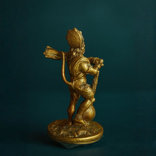 Bahubali Hanuman Ji Idol – Antique Resin Statue of Lord Bajrang Bali