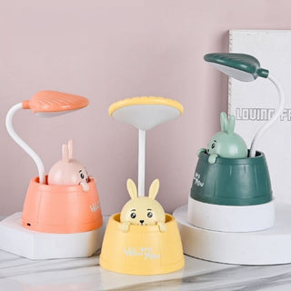 Cartoon in Barrel Lamp | Lamp with Pen Stand