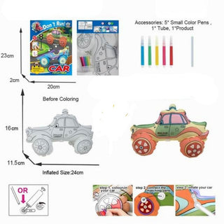 Color, Inflate, Play Kit | DIY Inflatable Return Gift for Kids