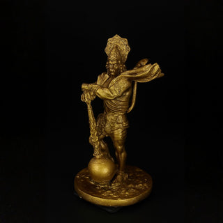 Bahubali Hanuman Ji Idol – Antique Resin Statue of Lord Bajrang Bali