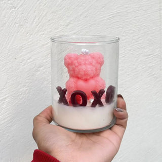 XOXO Glass Candle – A Hug in Every Glow!