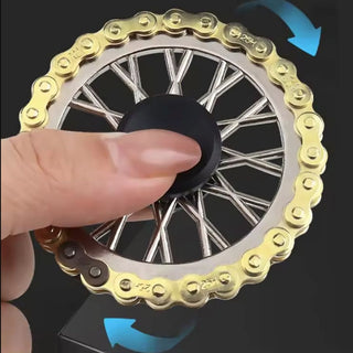 Metal Chain Wheel Fidget Spinner
