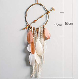 Pastel Feather Dreamcatcher – Handmade Boho Wall Décor