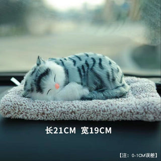 Cute Sleeping Kitty | Activated Carbon Dashboard Ornament (Absorbs Bad Smell)