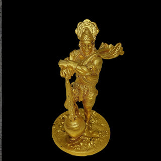 Bahubali Hanuman Ji Idol – Antique Resin Statue of Lord Bajrang Bali