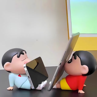 Sleepy ShinChan Mobile Holder | Sitting Figure Mobile Stand