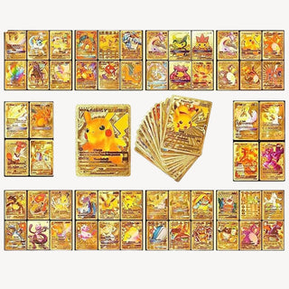 Rare Golden Foil Cards | Golden Pokemon Cards 10 pc Set