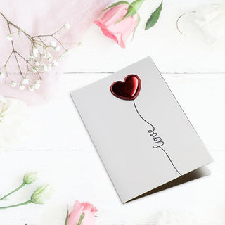 True Love Greeting Card | 3D Red Heart Greeting Cards [Set of 2]