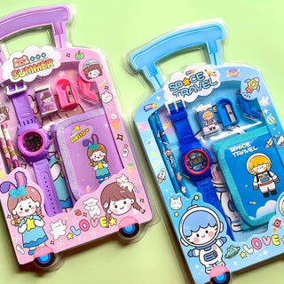 Stationary Set Return Gift | 7 pc Kawaii Stationery Kit for Kids