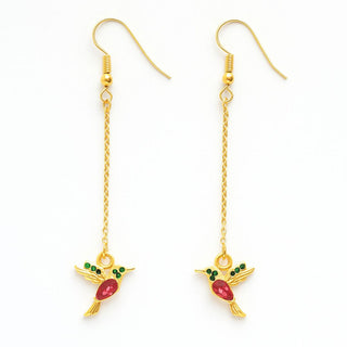 Tiny HummingBird Earrings