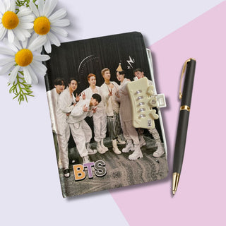 BTS Hard Cover Diary with Number Lock