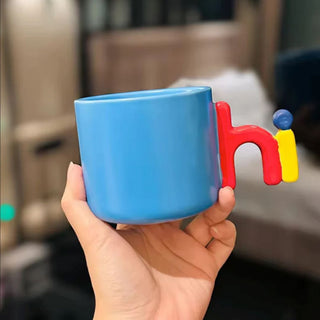 Say Hi Mug – Pop Color Ceramic Conversation Starter 