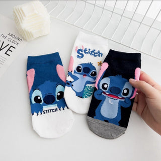 Stitch Theme Cotton Socks | Soft Breathable Casual Socks
