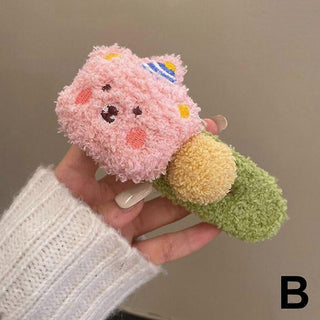 Cute Plush Cartoon Hair Clip For Girls