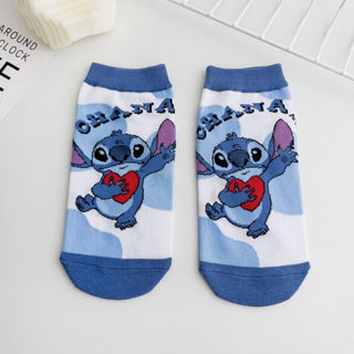 Stitch Theme Cotton Socks | Soft Breathable Casual Socks
