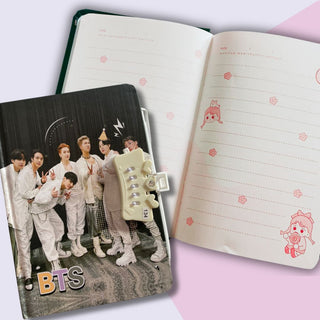 BTS Hard Cover Diary with Number Lock