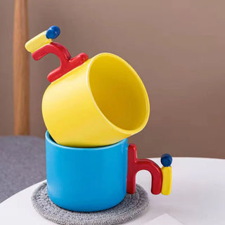 Say Hi Mug – Pop Color Ceramic Conversation Starter 