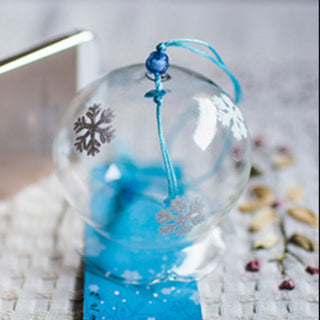 Snowflake Glass Blessing Bell 