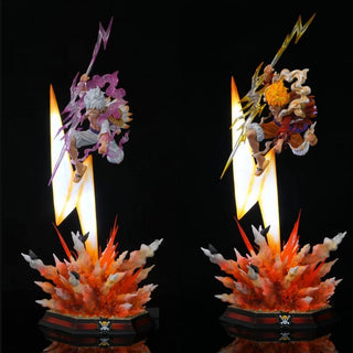 Nika Luffy LED Light-Up Statue (46cm) — Lightning Effect Action Figure Collectible