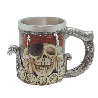 Pirate Skull Warrior Collectible Mug