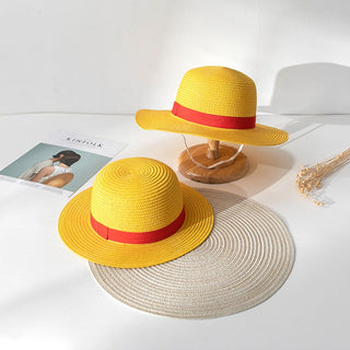 Monkey D. Luffy-Inspired Cosplay Straw Hat (Yellow)