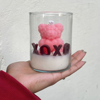 XOXO Glass Candle – A Hug in Every Glow!