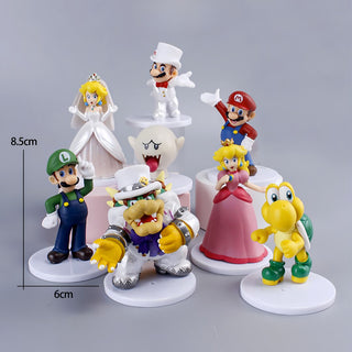 The Mushroom Kingdom Crew | Mario Collectible Figurines (Set of 8)