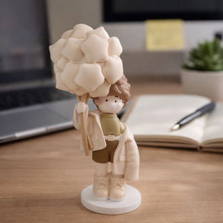 Cloud Bloom Boy Figurine Decor