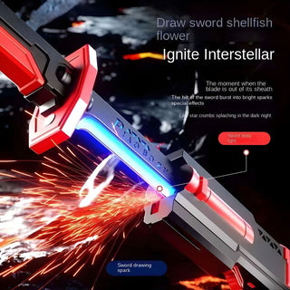 BlazeStrike LED Smoke Sword – Multicolor Light FX Toy