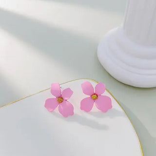 Cute Flower Shaped Ear Studs