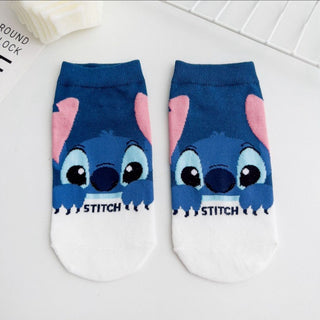 Stitch Theme Cotton Socks | Soft Breathable Casual Socks