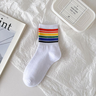 Rainbow Band Socks