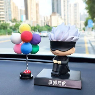 Jujutsu Kaisen Bobblehead | Gojo - Yuji Bobble with Mobile Holder - Anime Gift