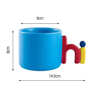 Say Hi Mug – Pop Color Ceramic Conversation Starter 