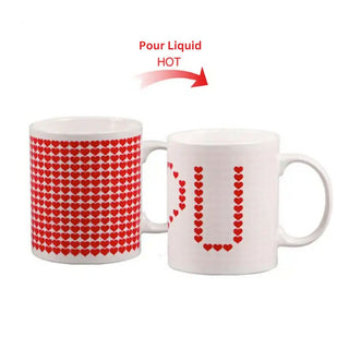 Surprise Love Mug | Heat Sensitive Color Changing I Love U Mug