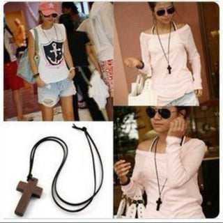 Faithbound – Leather Cross Pendant