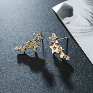 Little Star Ear Stud | Shimmery Ear Lobe Stud