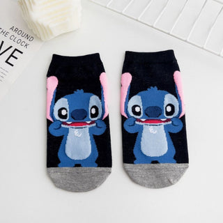 Stitch Theme Cotton Socks | Soft Breathable Casual Socks