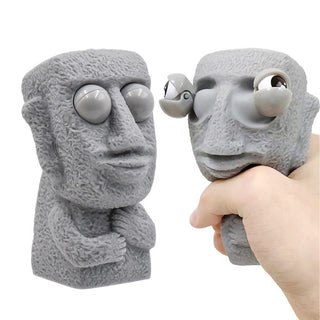 Moai Squeeze Toy | Stress Relief Eye Popping Toy