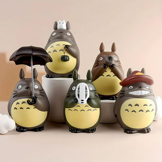 Adorable Totoro Spirit Figurine Set | Bewitching Collectible for Anime Lovers