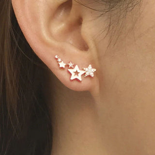 Little Star Ear Stud | Shimmery Ear Lobe Stud