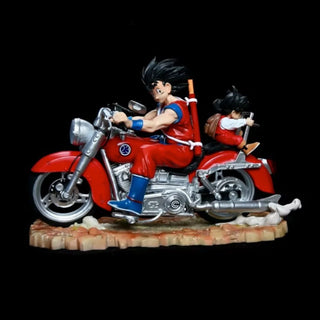 Goku and Gohan on Bike Ride Figurine Set | DBZ Figurines