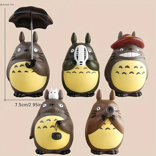 Adorable Totoro Spirit Figurine Set | Bewitching Collectible for Anime Lovers