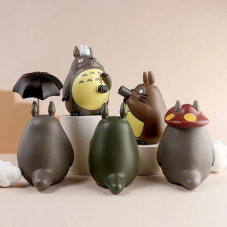 Adorable Totoro Spirit Figurine Set | Bewitching Collectible for Anime Lovers