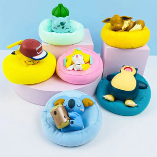 Adorable Sleeping Pokémon Bean Bag Plushies (Set of 6)