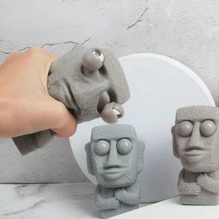 Moai Squeeze Toy | Stress Relief Eye Popping Toy