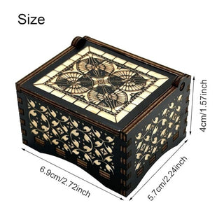 Totoro Wooden Wind Up Music Box