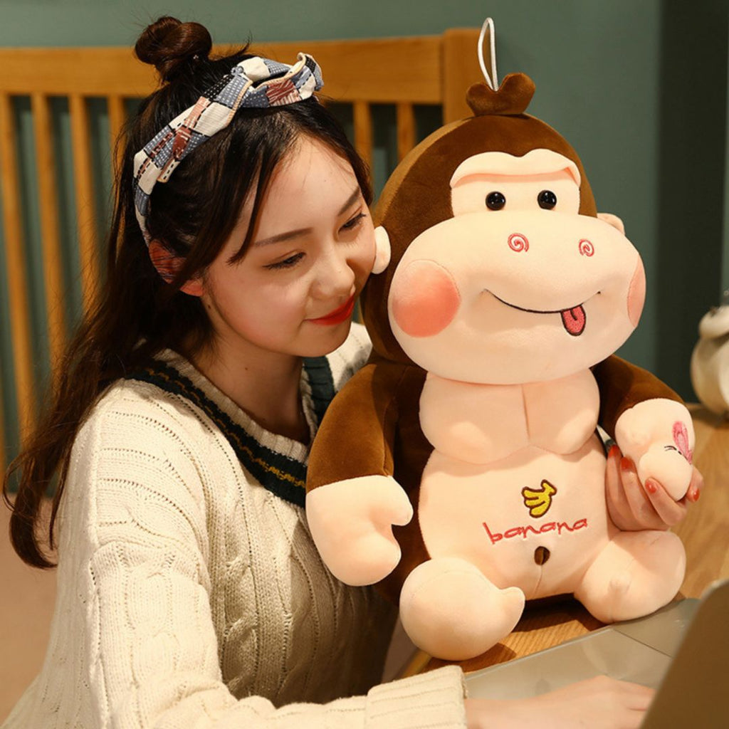 Body Builder Monkey Toy | Soft Toy 2 Pack Abs for Gym Lovers – Geekmonkey