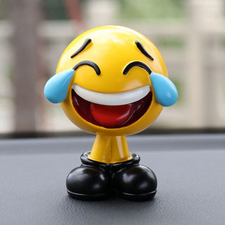 Cute Emoji Desk Decor | PolyResin Emoticon Figurines for Car Dashboard - Geekmonkey